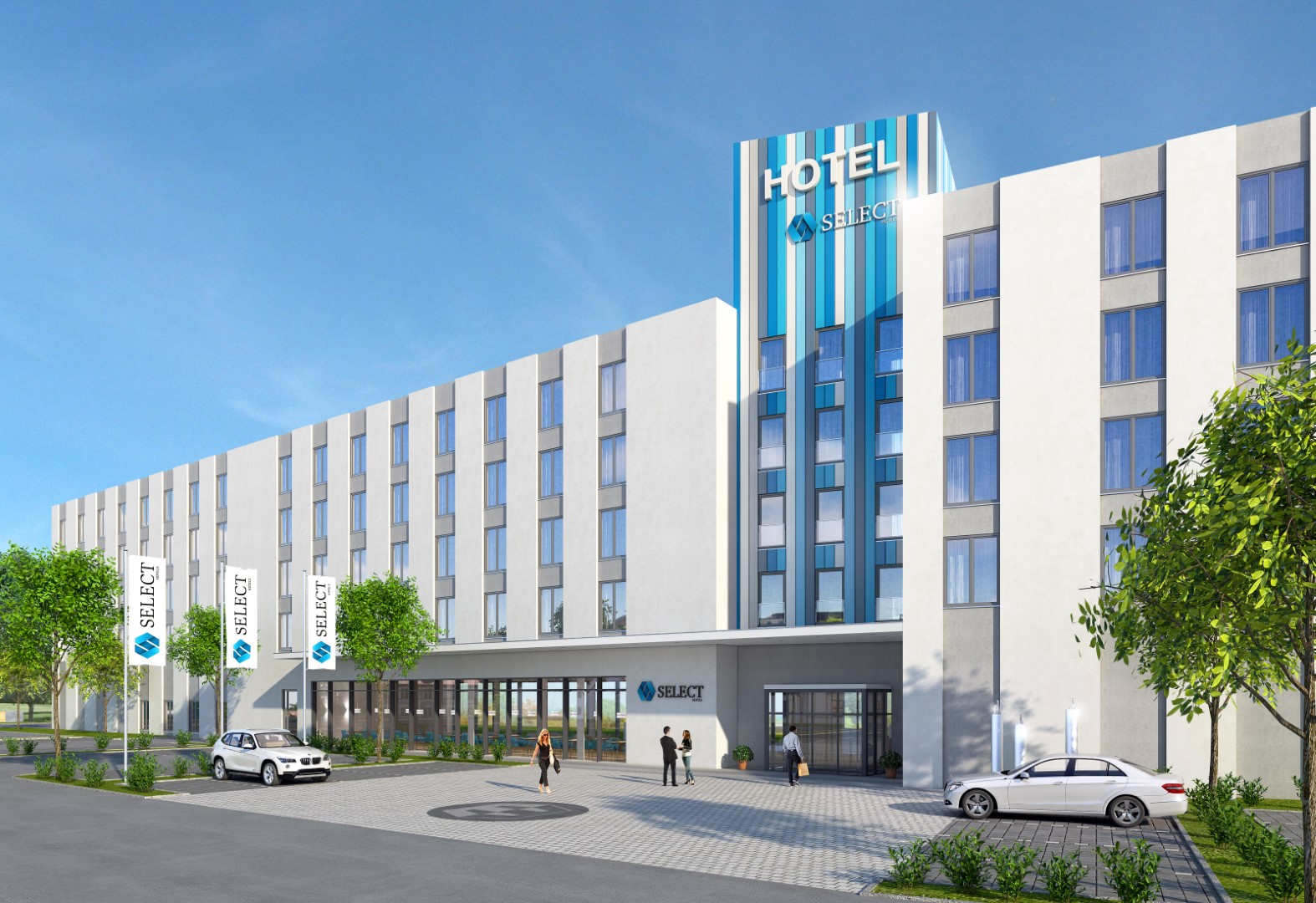 Modell des geplanten Hotels. Hotel Eser 2018